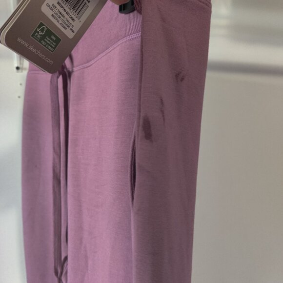 SOILED Skechers Women's Restful Yoga Joggers Activewear Pink Size XL $50 6C097 - Picture 2 of 2